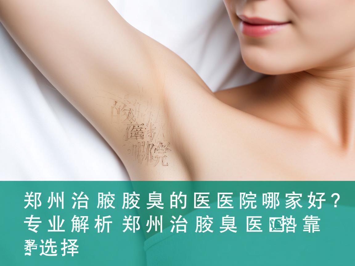 郑州治腋臭的医院哪家好?专业解析郑州治腋臭医院的靠谱选择 郑州治腋臭的医院哪家好?专业解析郑州治腋臭医院的靠谱选择