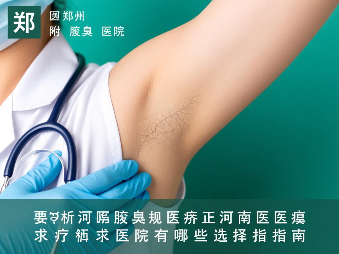 郑州附医腋臭医院解析，河南正规腋臭医院有哪些选择指南