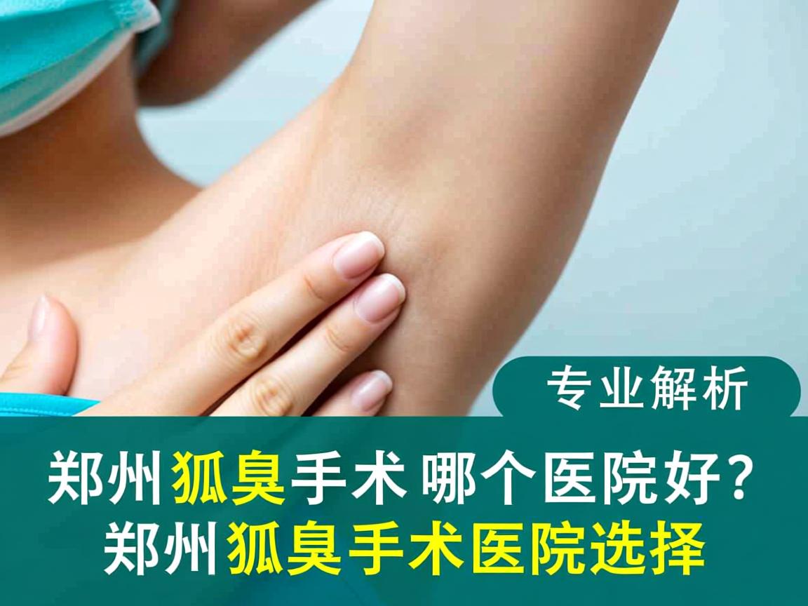 郑州狐臭手术哪个医院好？专业解析郑州狐臭手术医院选择