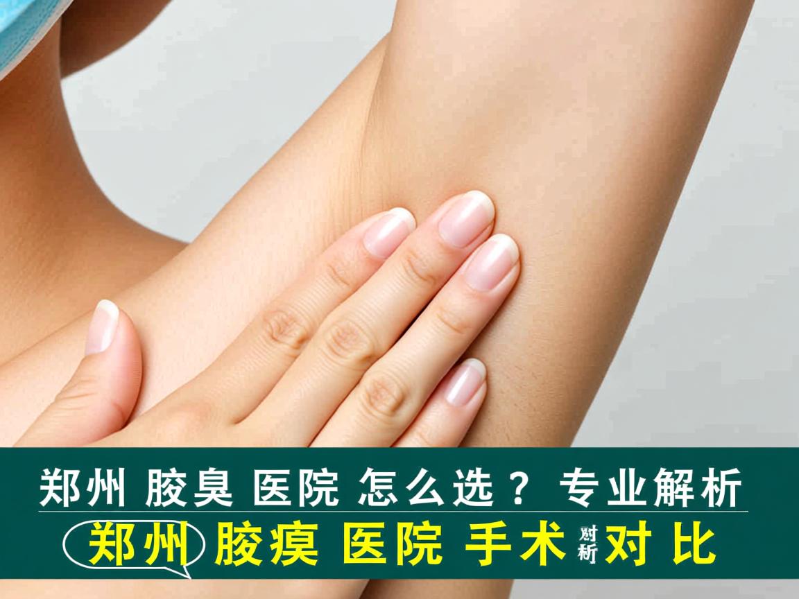 郑州腋臭医院怎么选？专业解析郑州腋臭医院手术对比