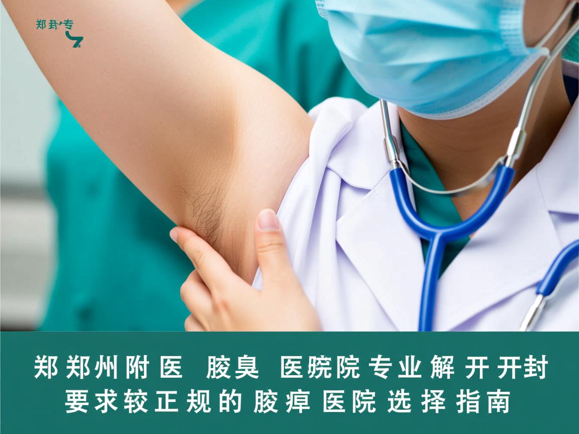 郑州附医腋臭医院专业解析，开封较正规的腋臭医院选择指南