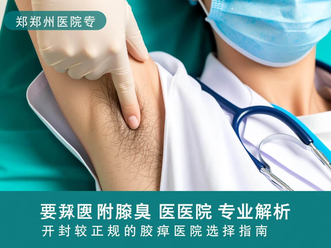 郑州附医腋臭医院专业解析，开封较正规的腋臭医院选择指南