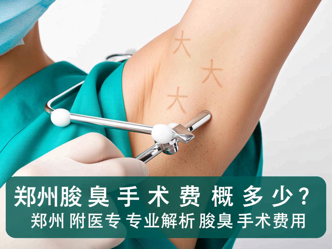 郑州腋臭手术费大概多少？郑州附医专业解析腋臭手术费用