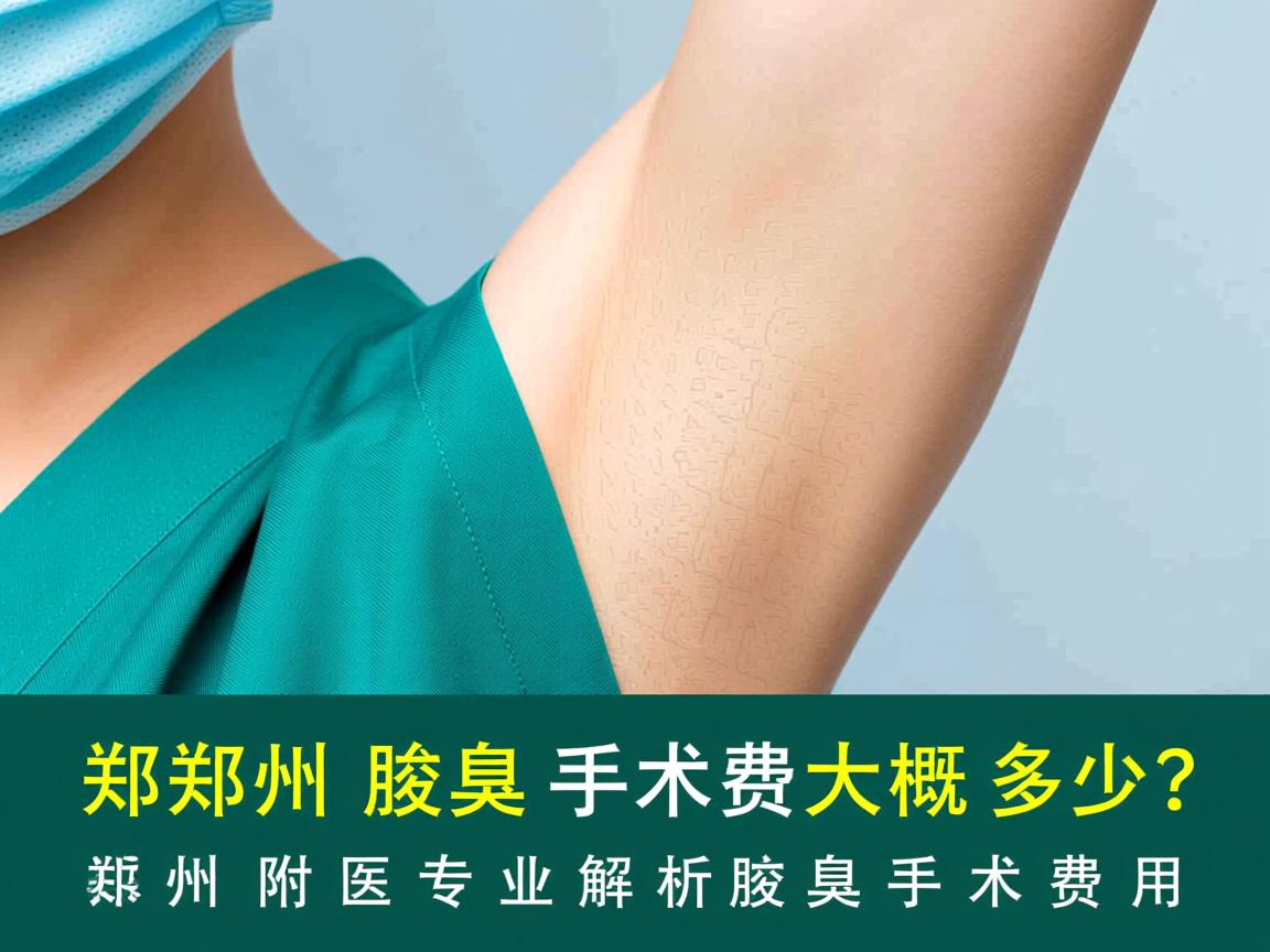 郑州腋臭手术费大概多少？郑州附医专业解析腋臭手术费用