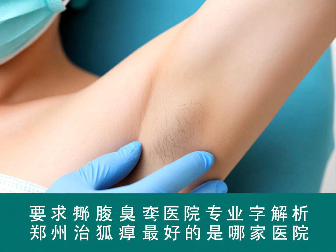 郑州腋臭医院专业解析，郑州治狐臭最好的是哪家医院