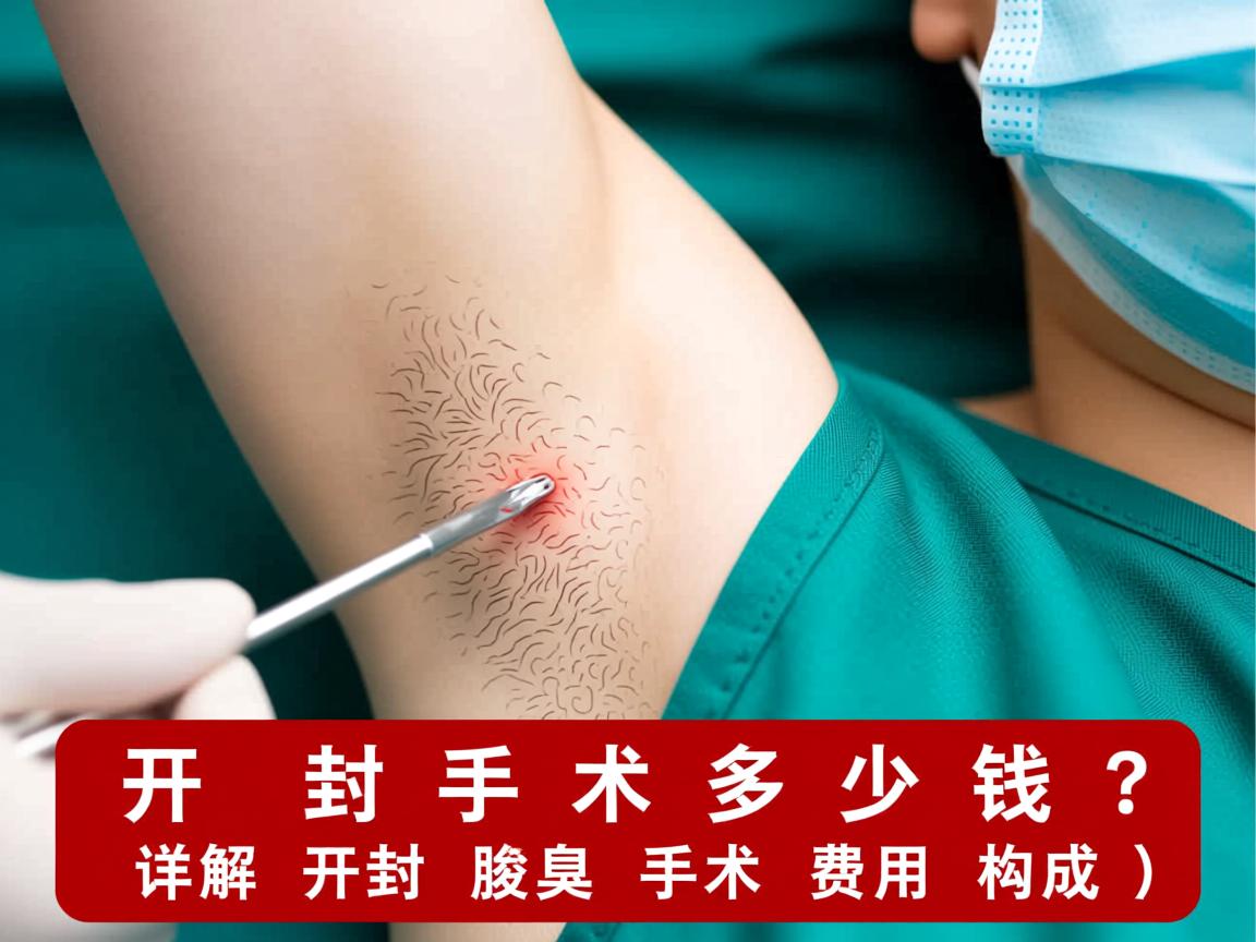 开封腋臭手术多少钱？详解开封腋臭手术费用构成