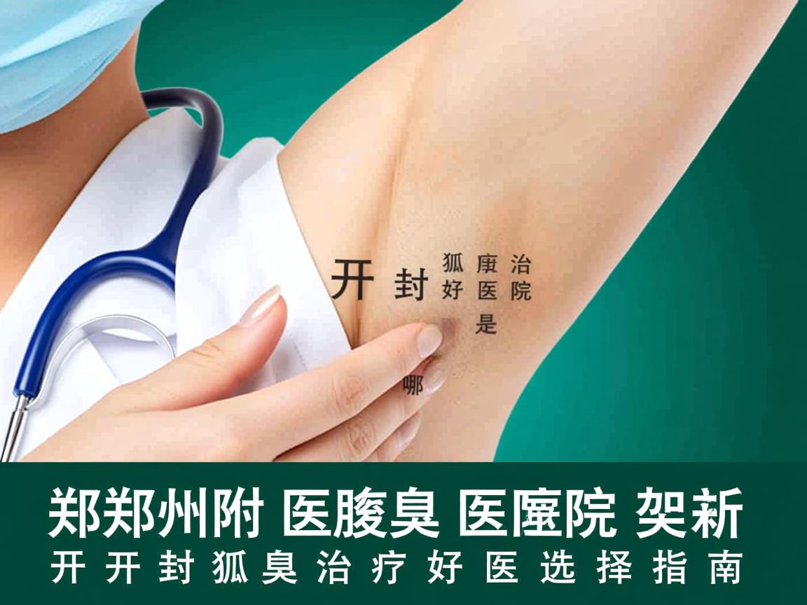 郑州附医腋臭医院解析，开封狐臭治疗好医院是哪家，开封狐臭治疗好医院选择指南