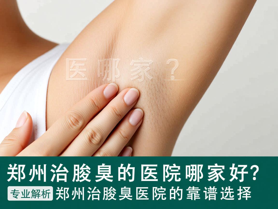 郑州治腋臭的医院哪家好？专业解析郑州治腋臭医院的靠谱选择
