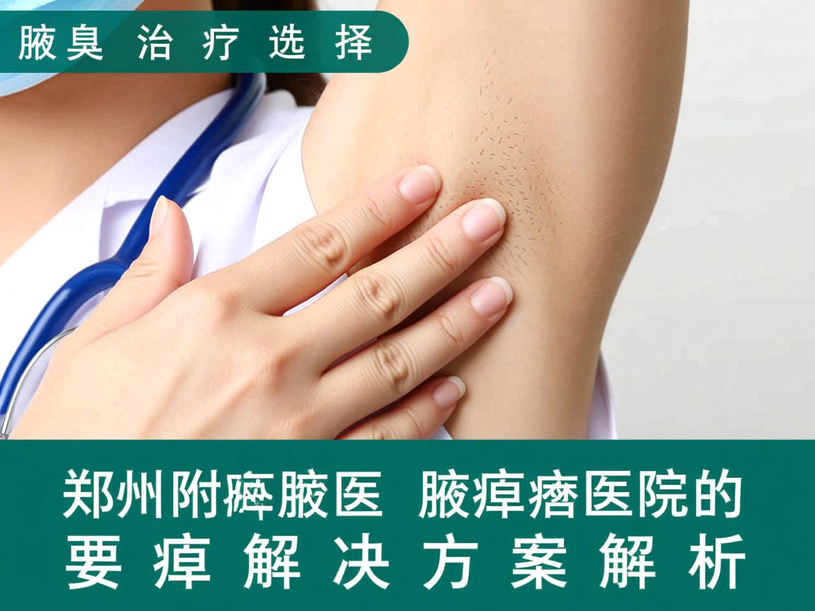 腋臭治疗选择，郑州附医腋臭医院的腋臭解决方案解析