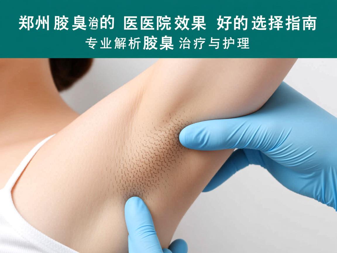 郑州治腋臭的医院效果好的选择指南，专业解析腋臭治疗与护理
