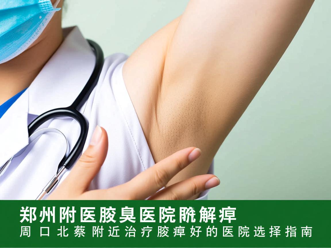 郑州附医腋臭医院解析，周口北蔡附近治疗腋臭好的医院选择指南