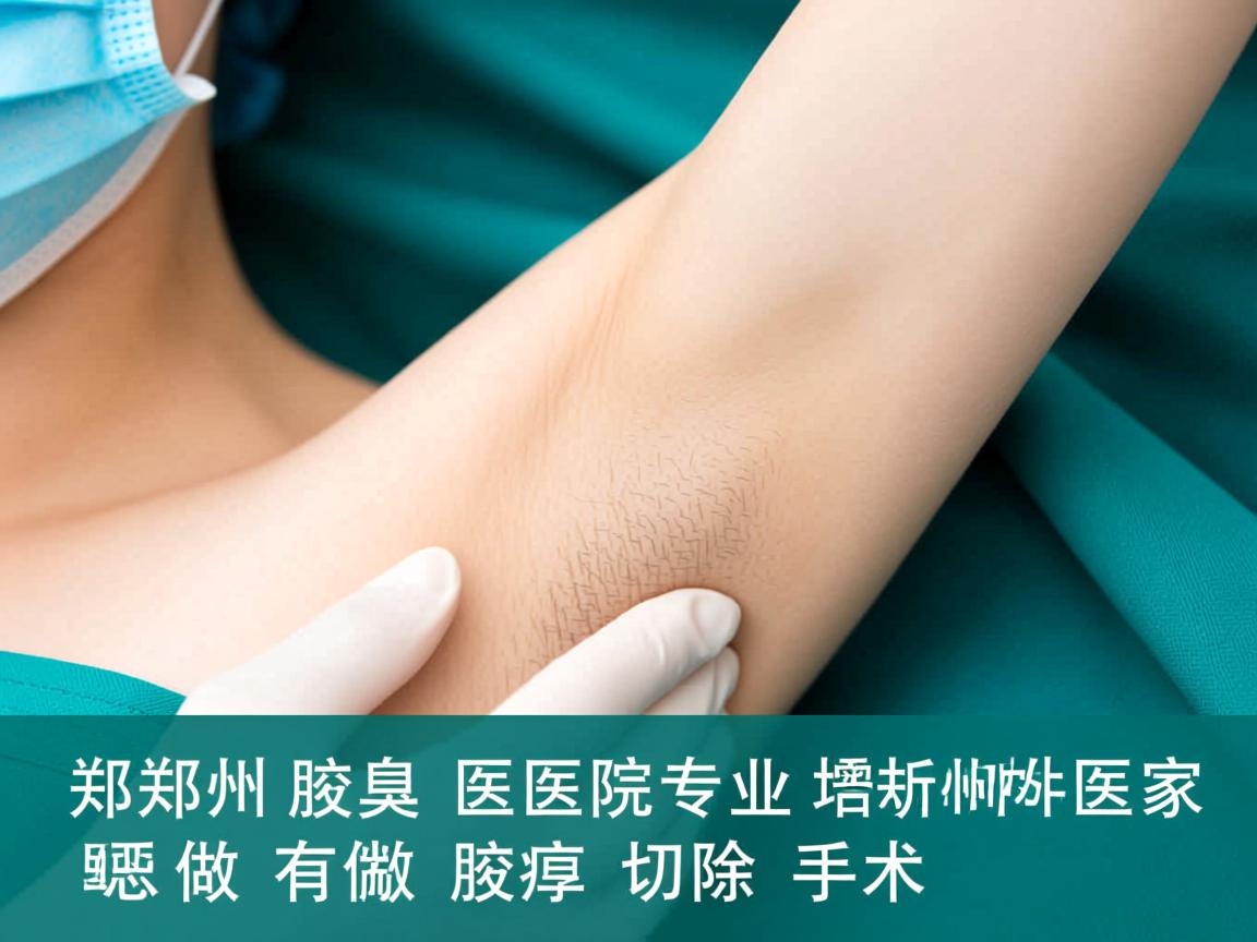 郑州腋臭医院专业解析，郑州哪家医院有做腋臭切除手术