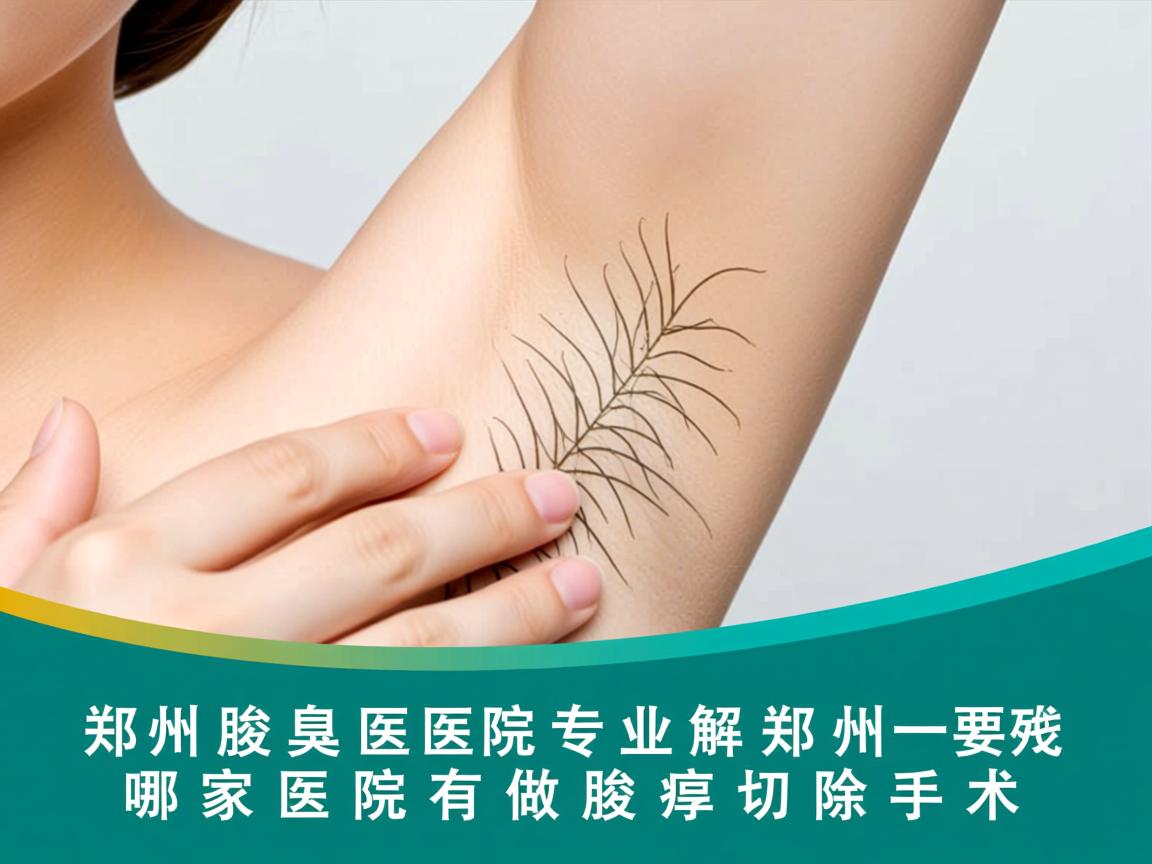 郑州腋臭医院专业解析，郑州哪家医院有做腋臭切除手术
