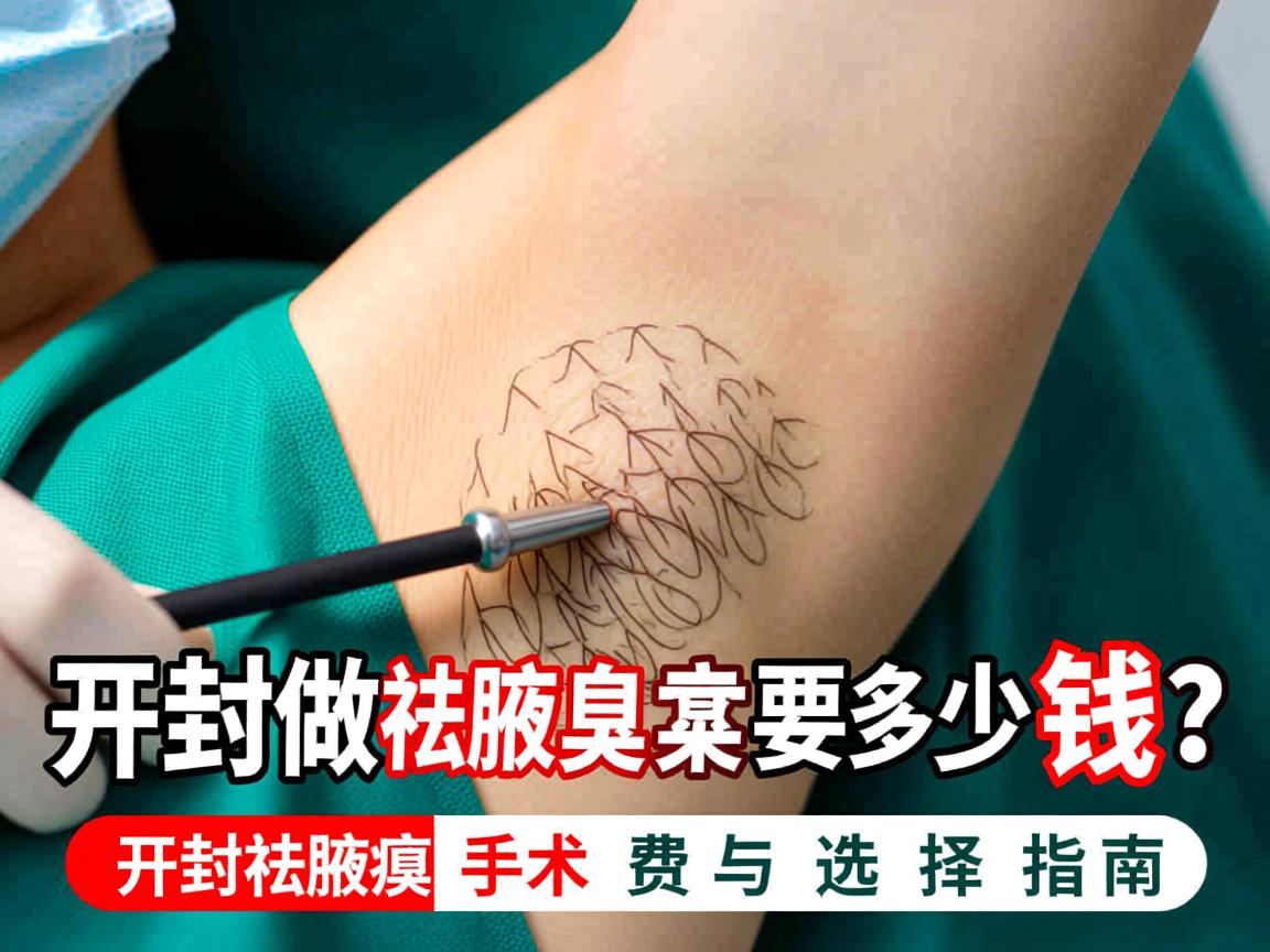 在开封做祛腋臭手术要多少钱？开封祛腋臭手术费用与选择指南