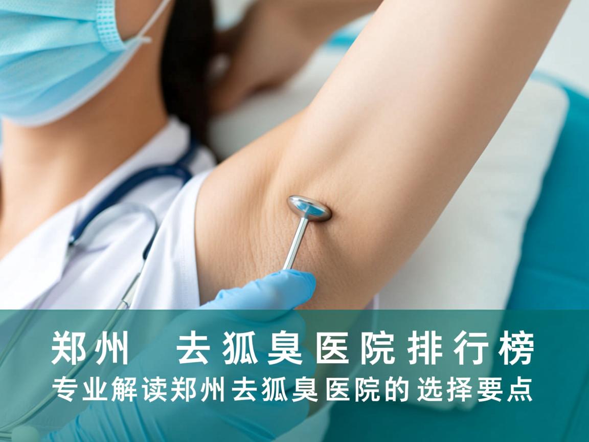郑州去狐臭医院排行榜，专业解读郑州去狐臭医院的选择要点