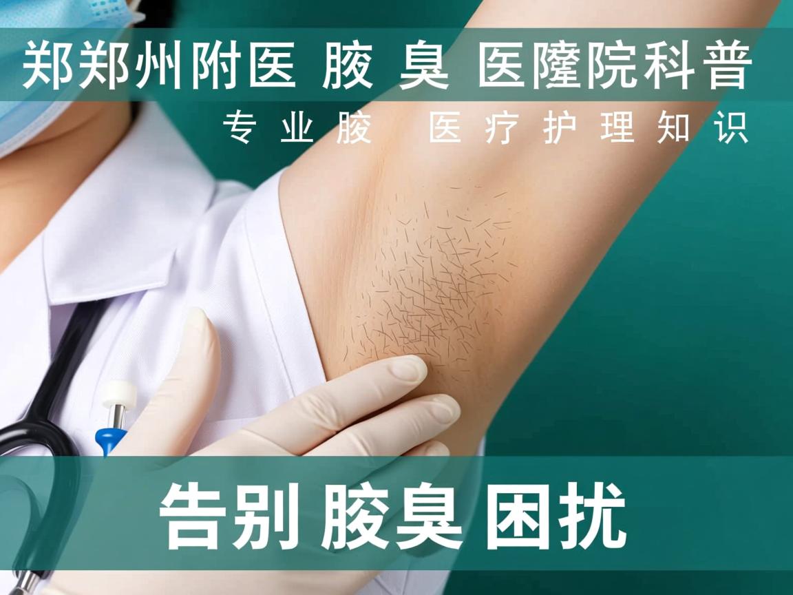 郑州附医腋臭医院科普，专业腋臭医疗护理知识，告别腋臭困扰