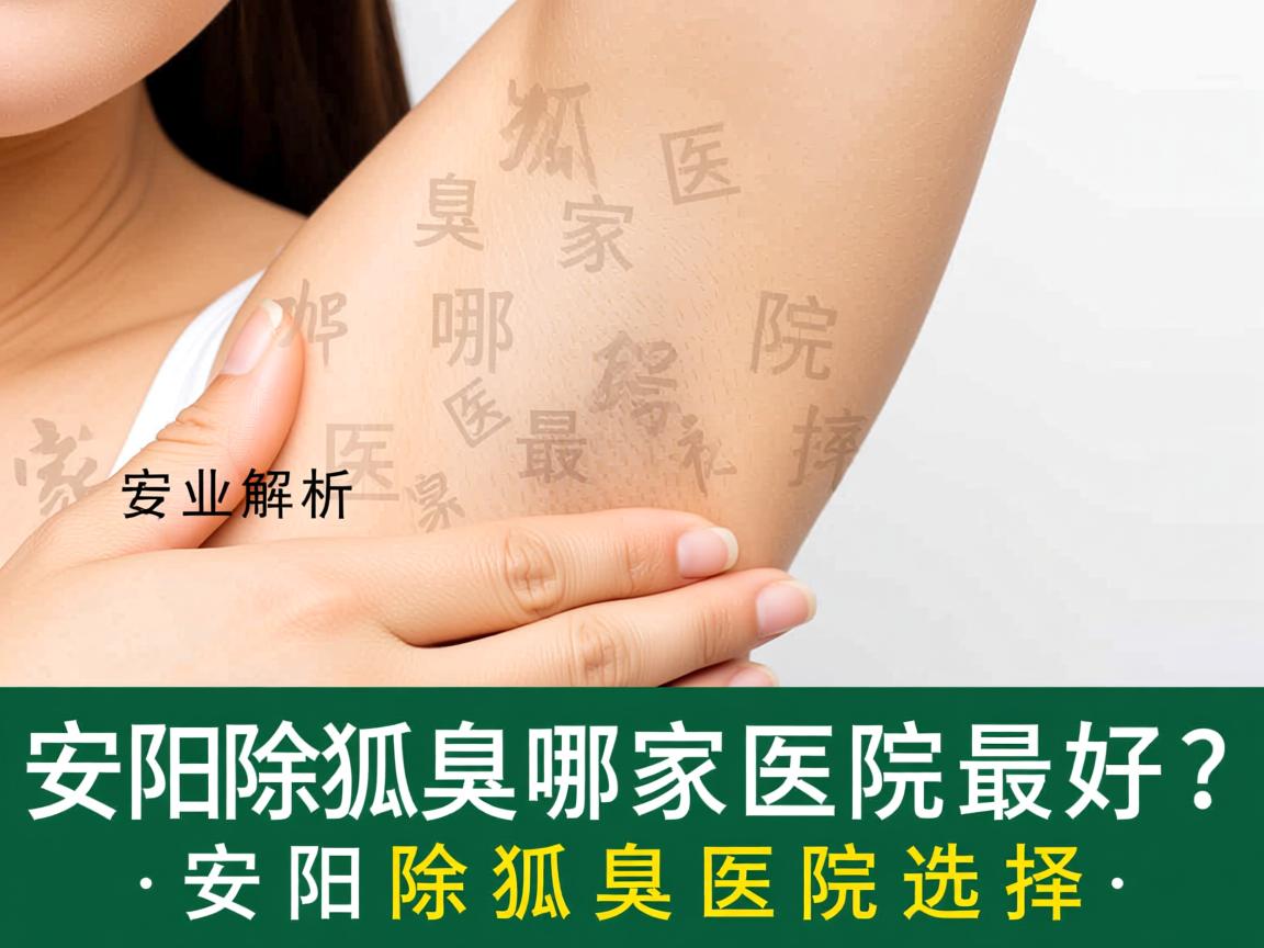 安阳除狐臭哪家医院最好？专业解析安阳除狐臭医院选择