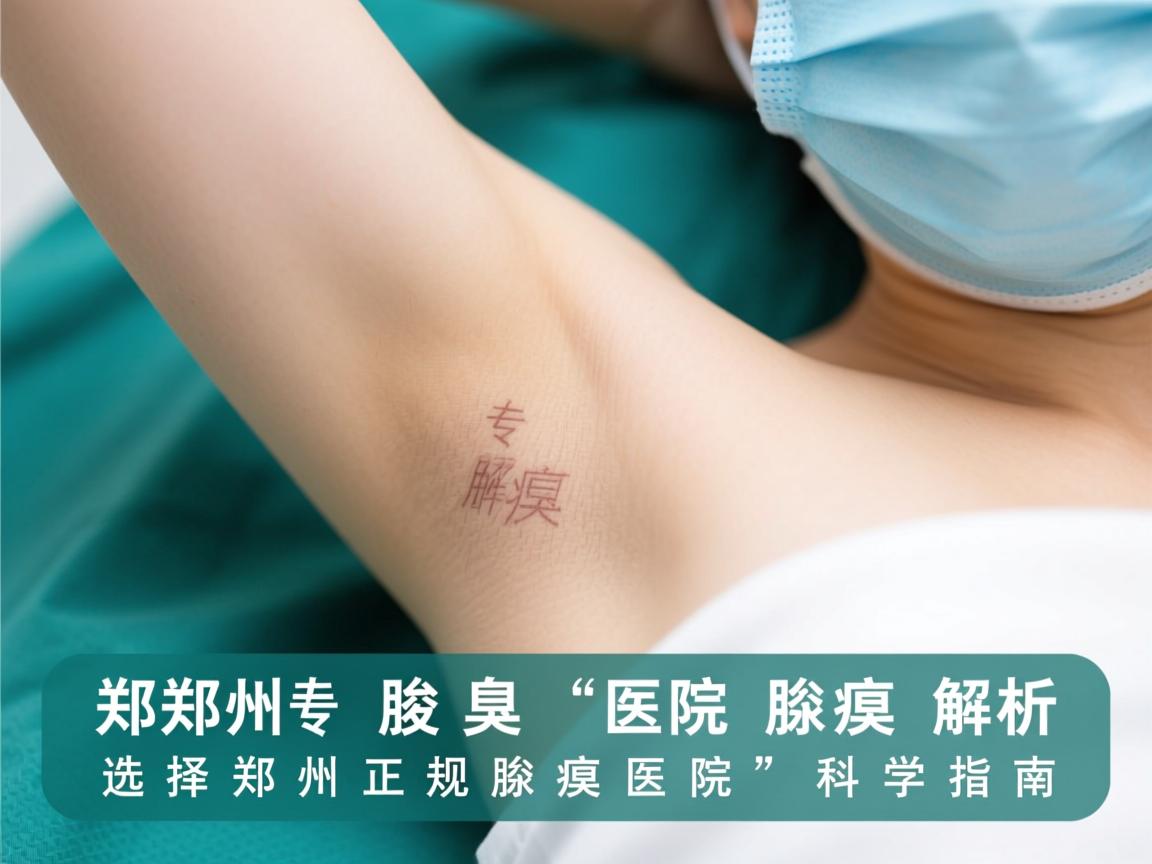 郑州腋臭医院专业解析，选择郑州正规腋臭医院的科学指南