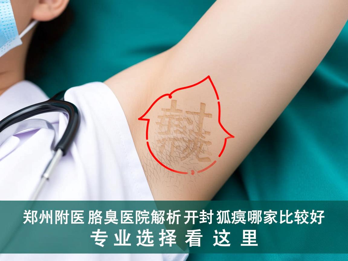 郑州附医腋臭医院解析，开封狐臭哪家比较好，专业选择看这里