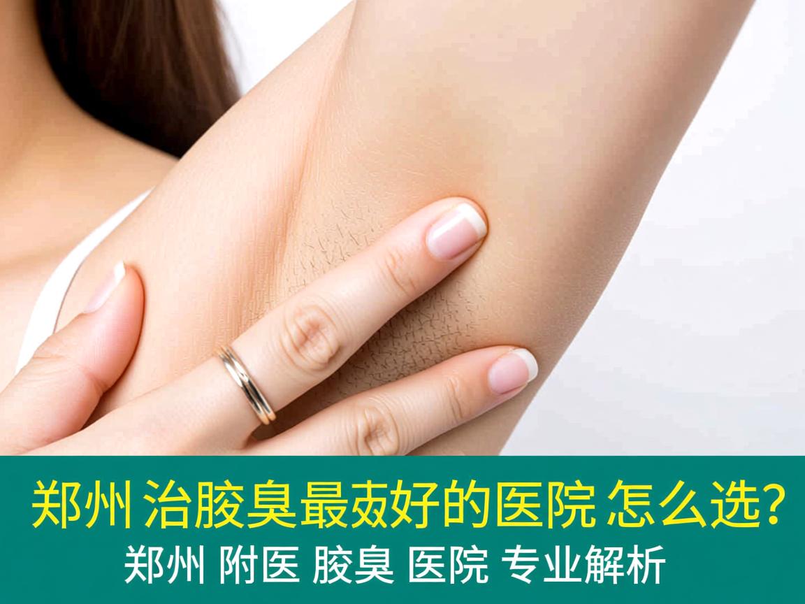 郑州治腋臭最好的医院怎么选？郑州附医腋臭医院专业解析