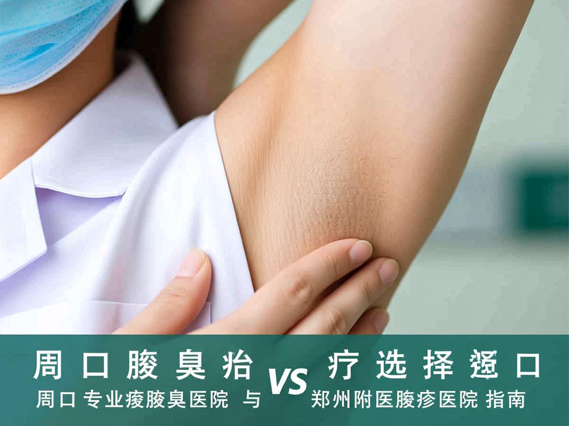 周口腋臭治疗选择，周口专业腋臭医院与郑州附医腋臭医院对比指南