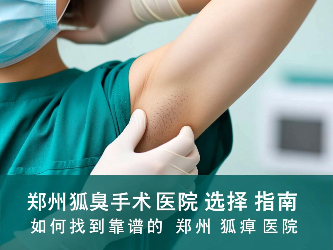 郑州狐臭手术医院选择指南，如何找到靠谱的郑州狐臭医院