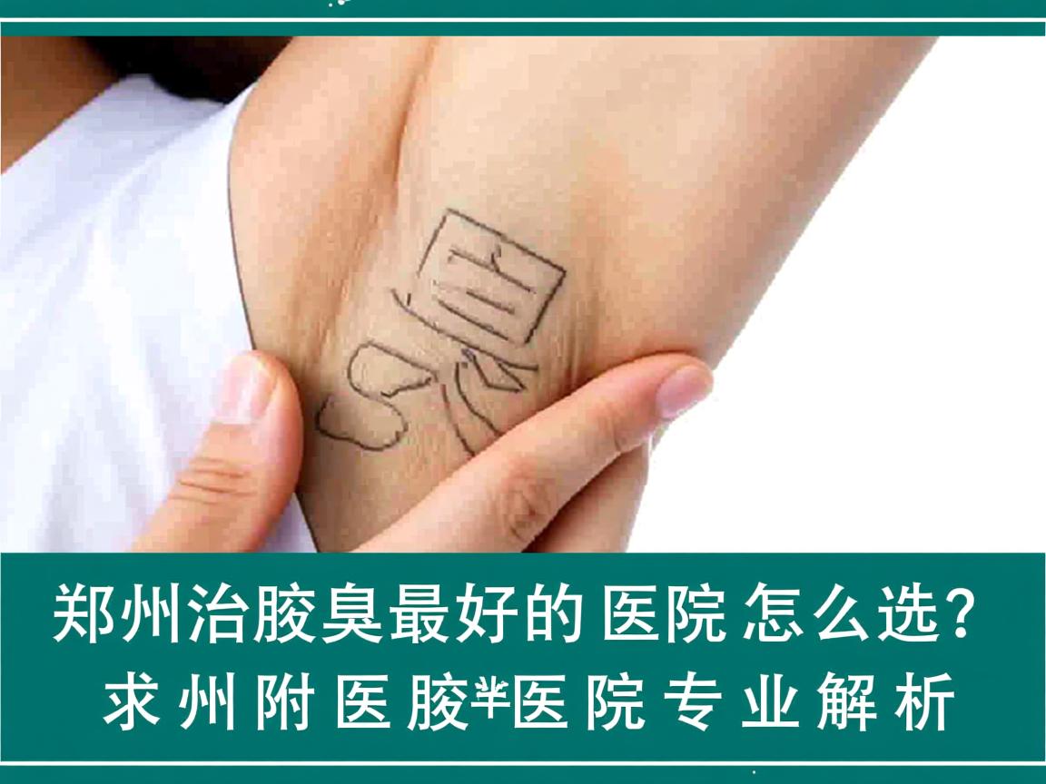 郑州治腋臭最好的医院怎么选？郑州附医腋臭医院专业解析