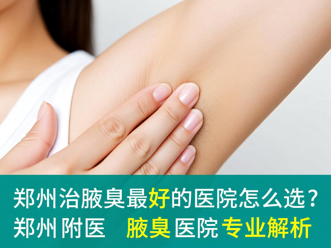 郑州治腋臭最好的医院怎么选？郑州附医腋臭医院专业解析