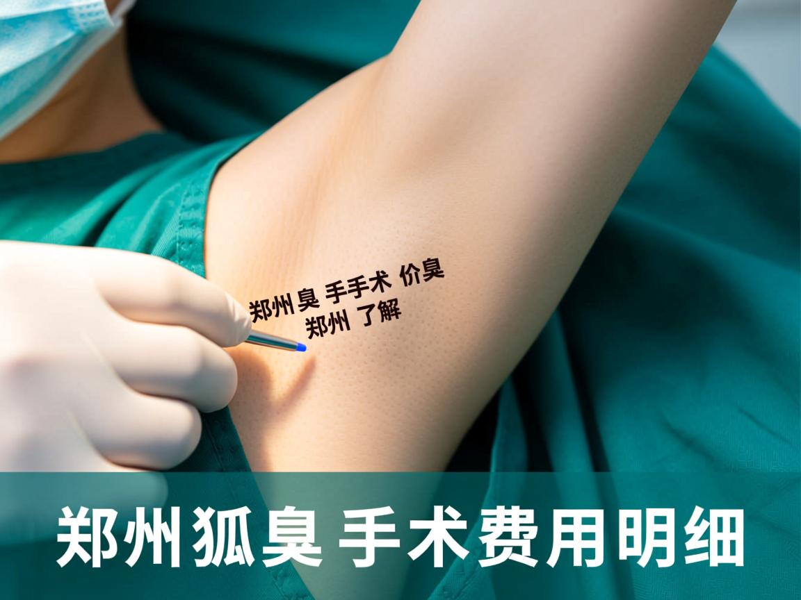 郑州狐臭手术价格解析，了解郑州狐臭手术费用明细