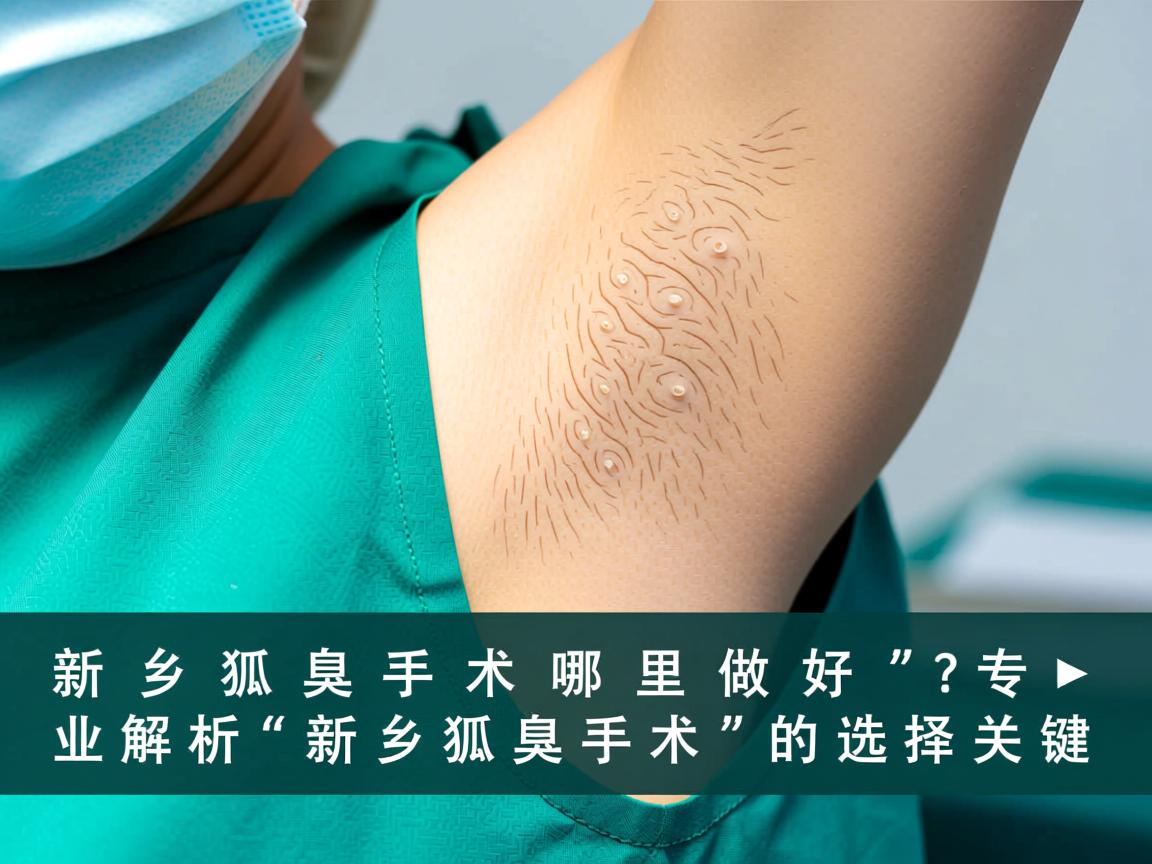 新乡狐臭手术哪里做好？专业解析新乡狐臭手术的选择关键
