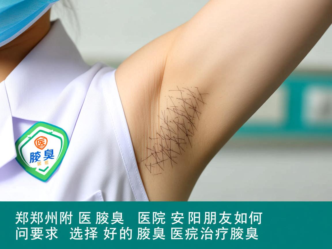 郑州附医腋臭医院，安阳朋友如何选择好的腋臭医院治疗腋臭