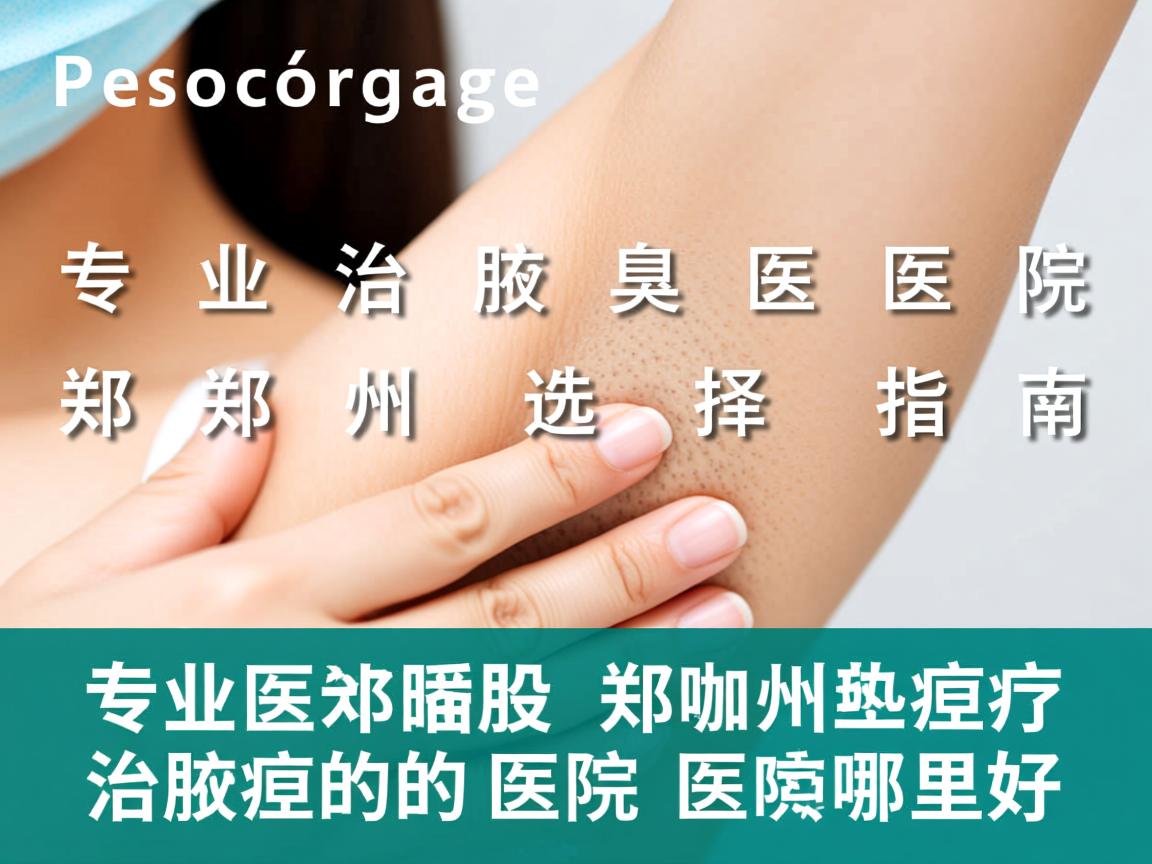 专业治腋臭医院郑州选择指南，郑州专业治腋臭的医院哪里好