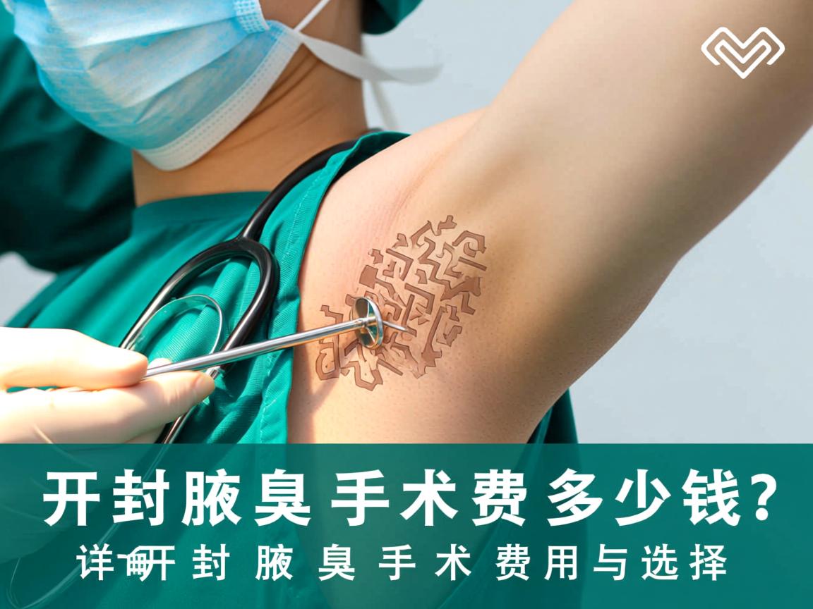 开封腋臭手术费多少钱？详解开封腋臭手术费用与选择
