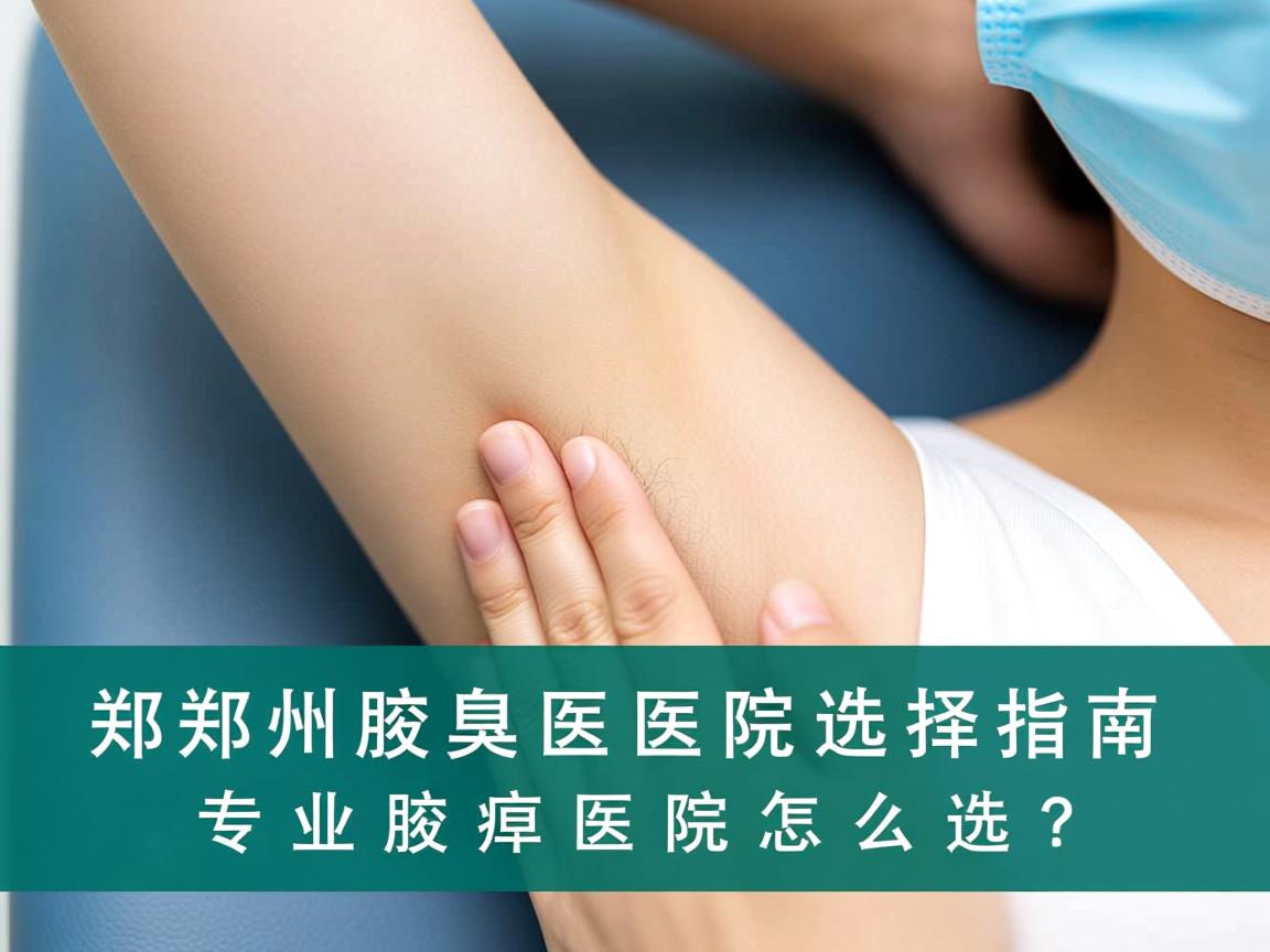郑州腋臭医院选择指南，专业腋臭医院怎么选？