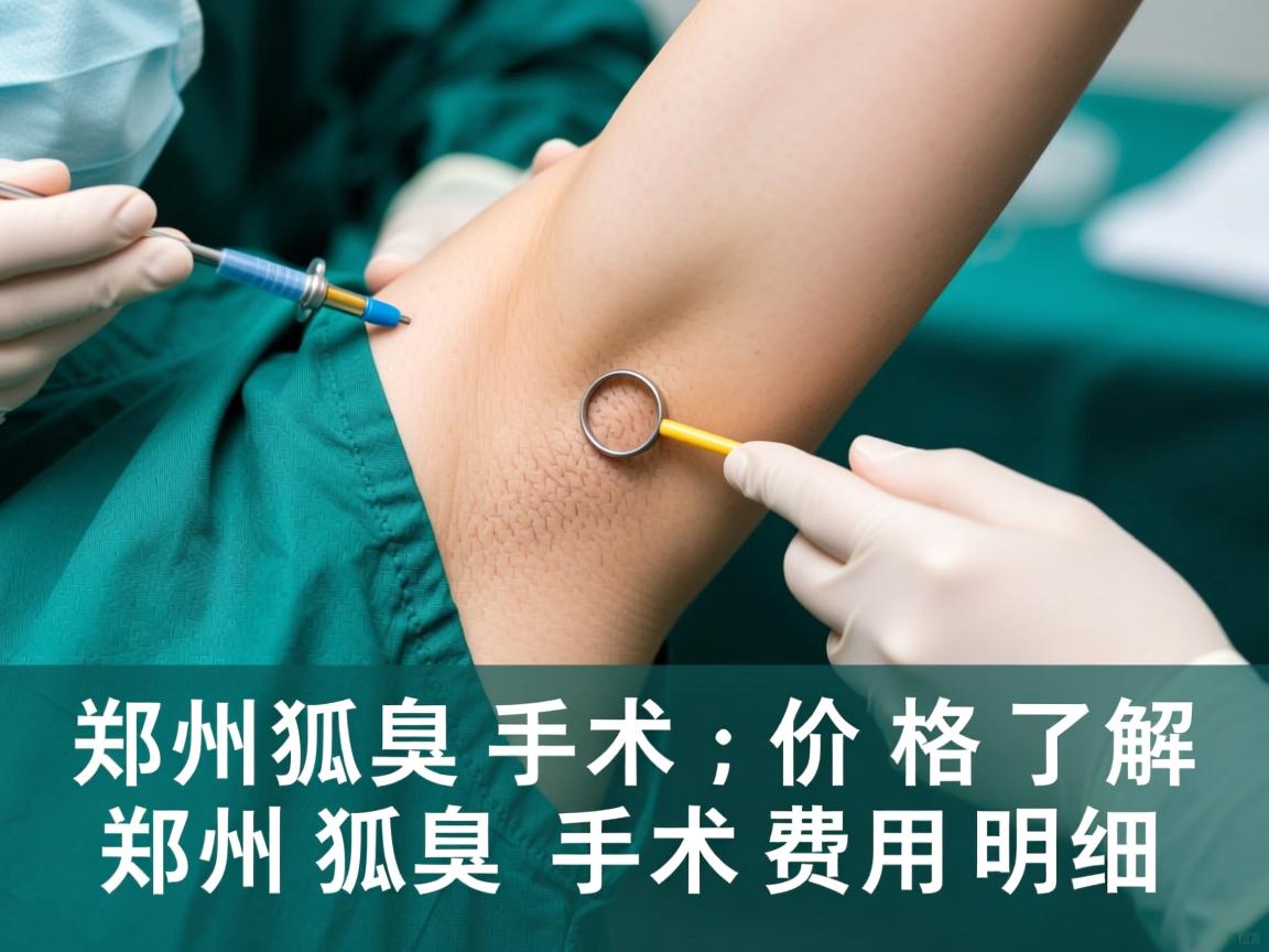 郑州狐臭手术价格解析，了解郑州狐臭手术费用明细