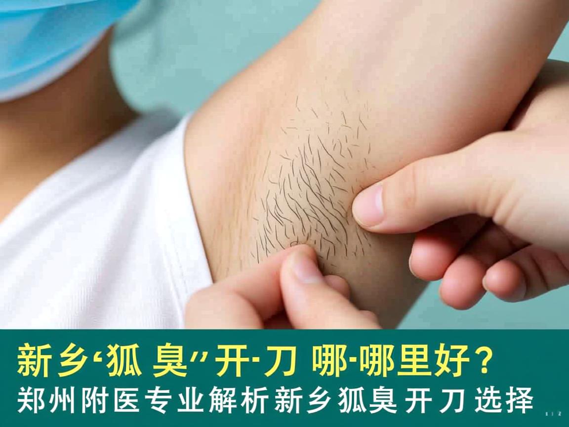 新乡狐臭开刀哪里好？郑州附医专业解析新乡狐臭开刀选择