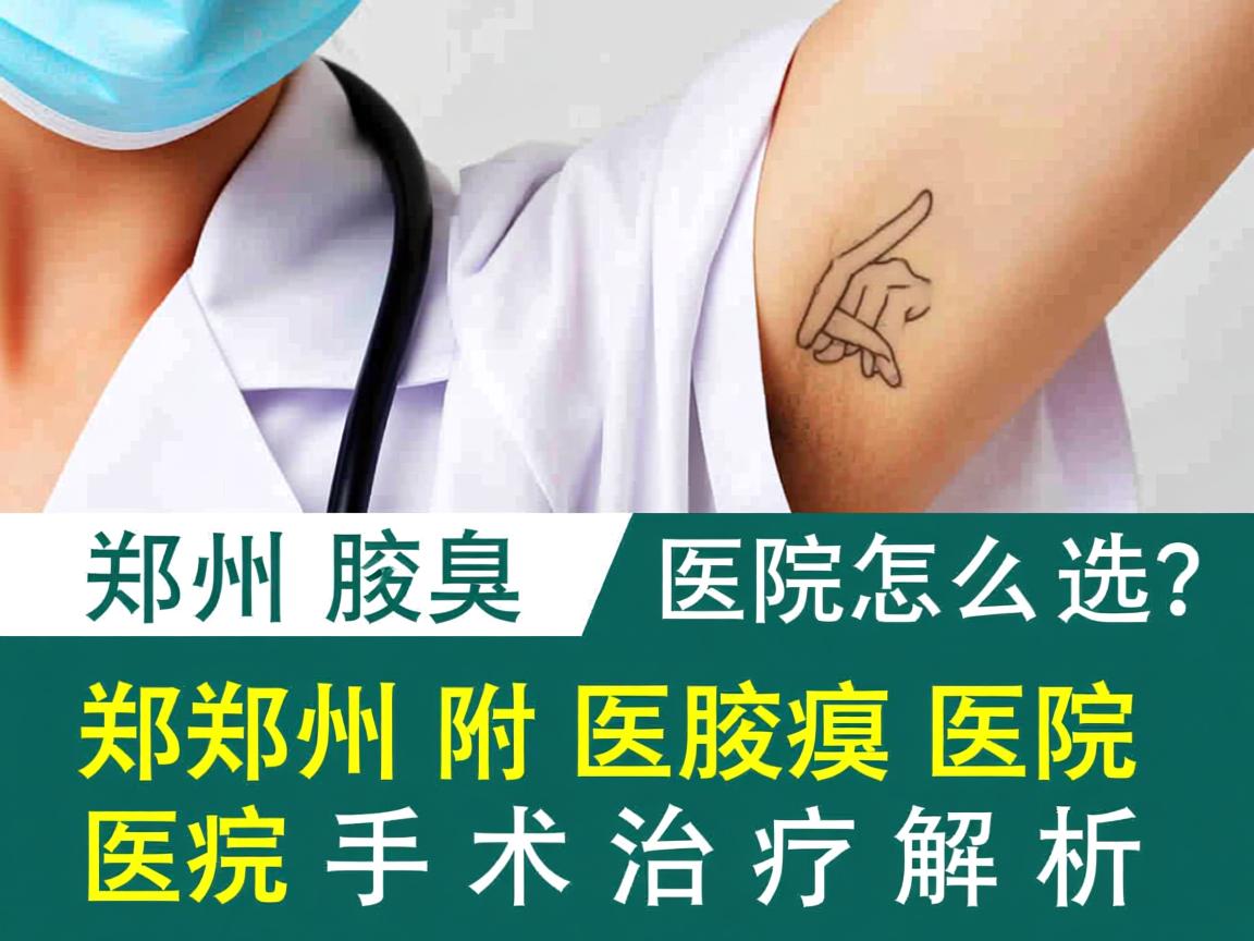 郑州腋臭医院怎么选?郑州附医腋臭医院手术治疗解析 郑州腋臭医院怎么选?郑州附医腋臭医院手术治疗解析