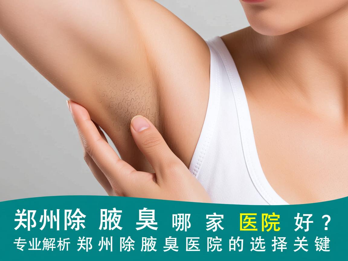 郑州除腋臭哪家医院好？专业解析郑州除腋臭医院的选择关键