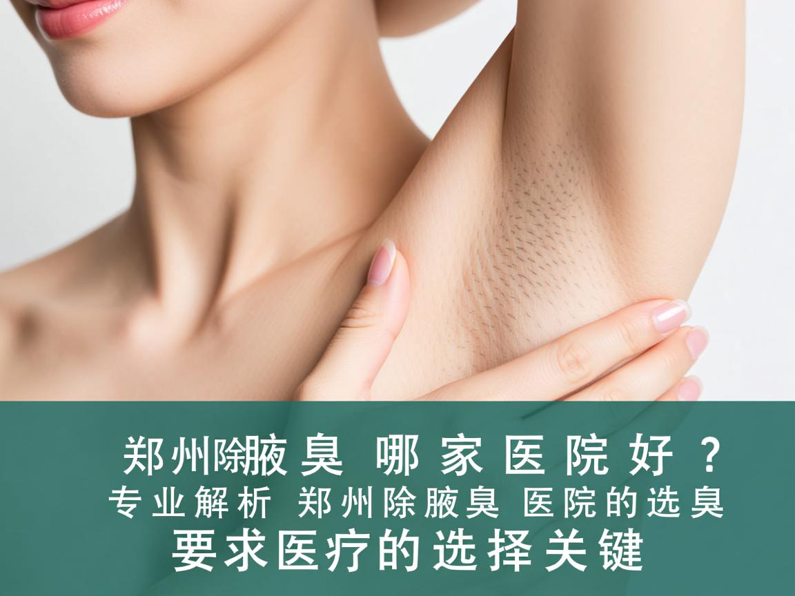 郑州除腋臭哪家医院好？专业解析郑州除腋臭医院的选择关键