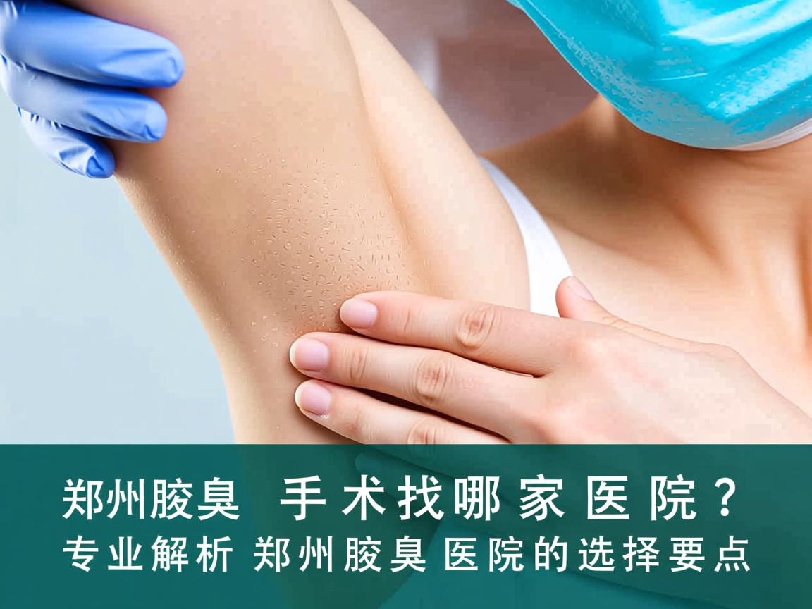 郑州腋臭手术找哪家医院？专业解析郑州腋臭医院的选择要点