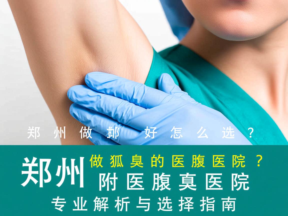 郑州做狐臭好的医院怎么选?郑州附医腋臭医院专业解析与选择指南 郑州做狐臭好的医院怎么选?郑州附医腋臭医院专业解析与选择指南