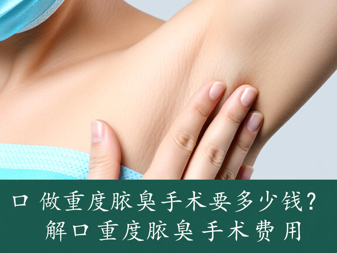 在周口做重度腋臭手术要多少钱？解析周口重度腋臭手术费用