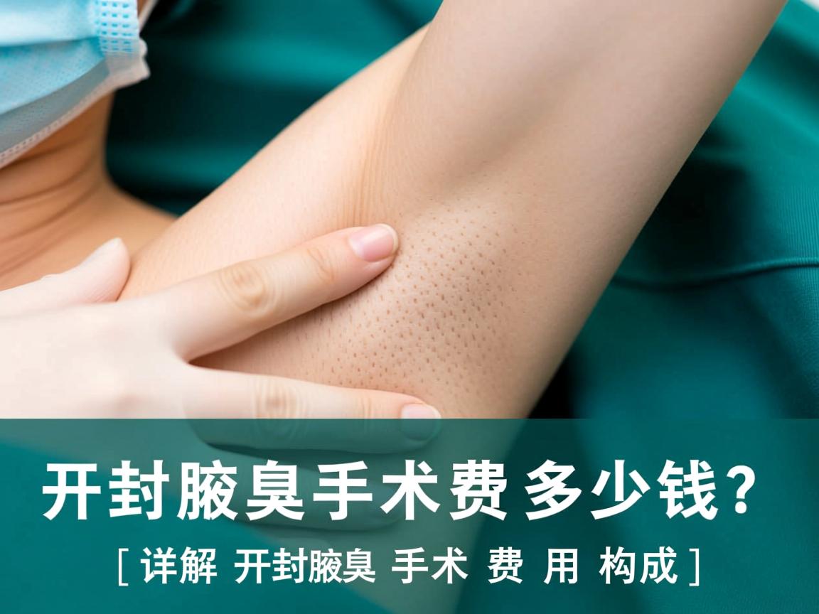 开封腋臭手术费多少钱？详解开封腋臭手术费用构成