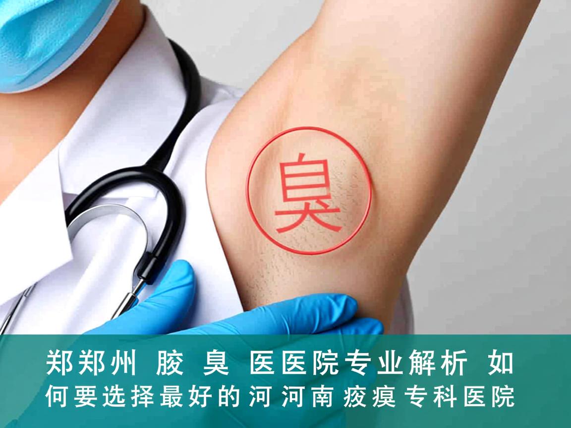 郑州腋臭医院专业解析，如何选择最好的河南腋臭专科医院