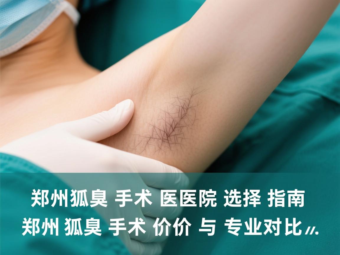 郑州狐臭手术医院选择指南，郑州狐臭手术价格与专业对比