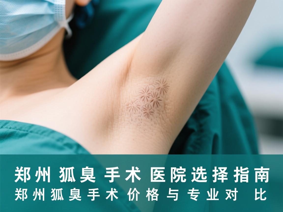 郑州狐臭手术医院选择指南，郑州狐臭手术价格与专业对比
