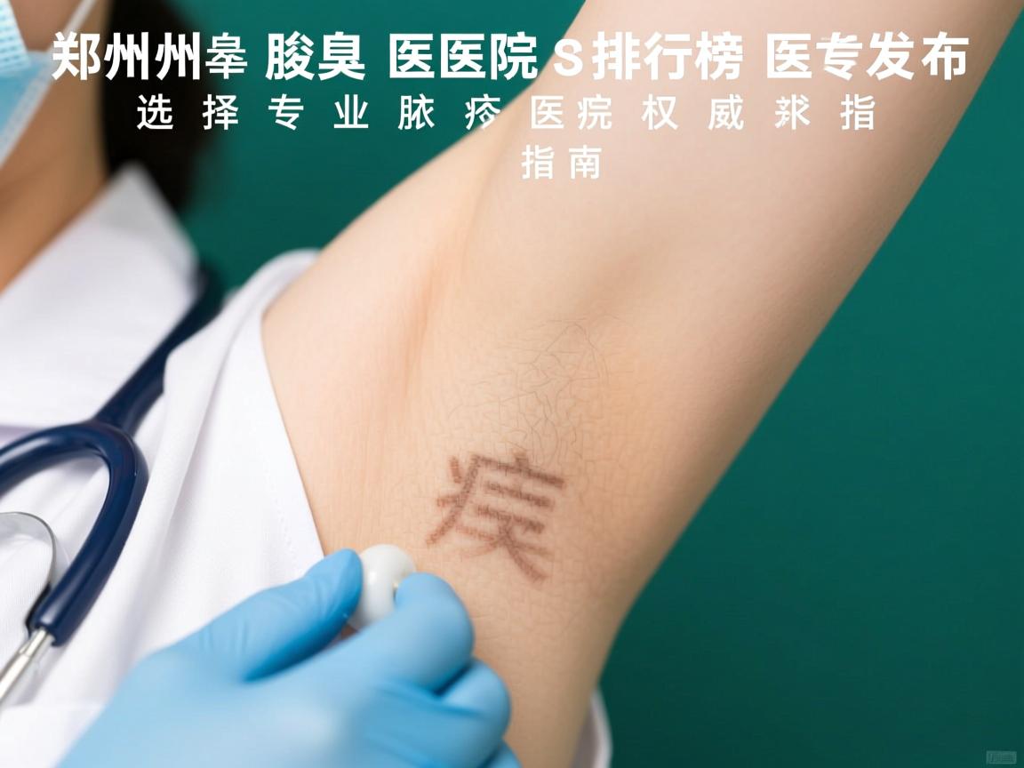 郑州腋臭医院排行榜发布，选择专业腋臭医院的权威指南