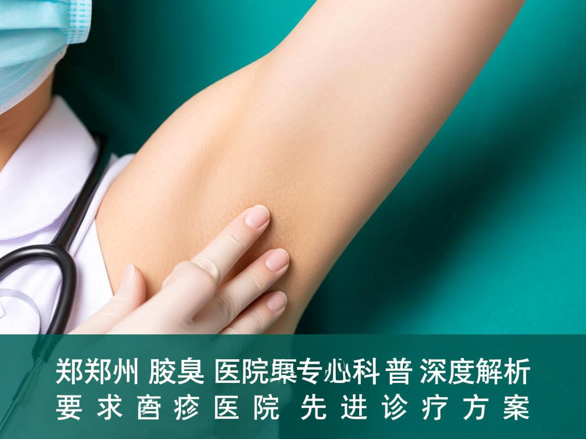 郑州腋臭医院专业科普，深度解析郑州腋臭医院的先进诊疗方案
