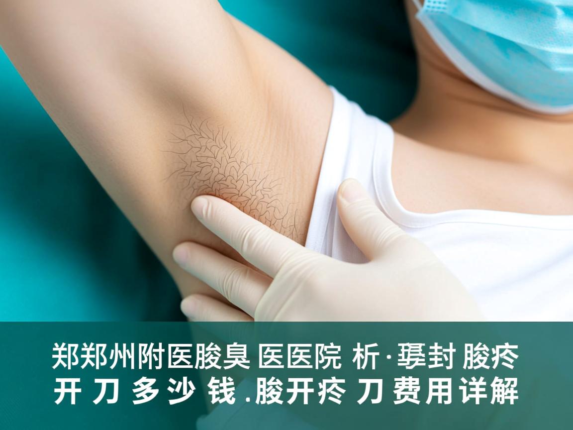 郑州附医腋臭医院解析，开封腋臭开刀多少钱，腋臭开刀费用详解