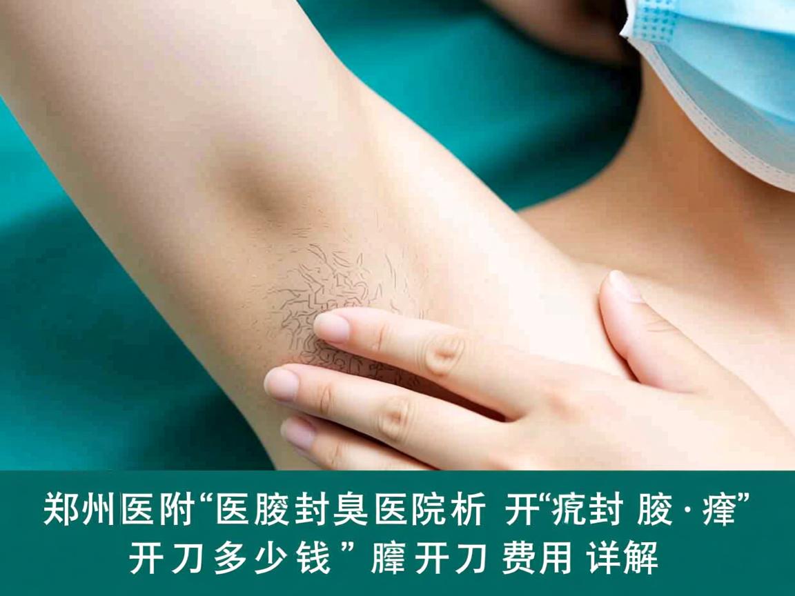 郑州附医腋臭医院解析，开封腋臭开刀多少钱，腋臭开刀费用详解